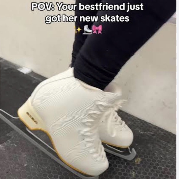 Edea Ivory Wave Ice Skates for Kids 215c - Picture 2 of 12